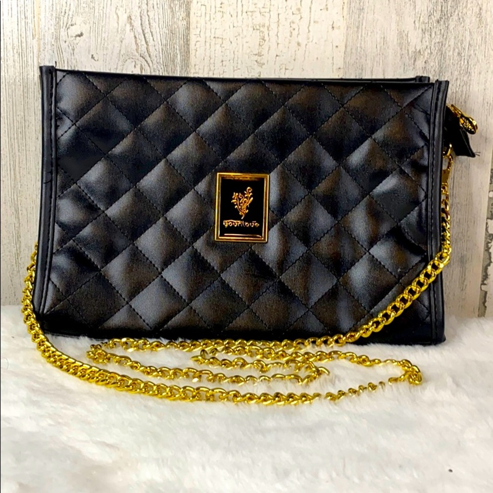 Younique Black Bag Clutch Purse
